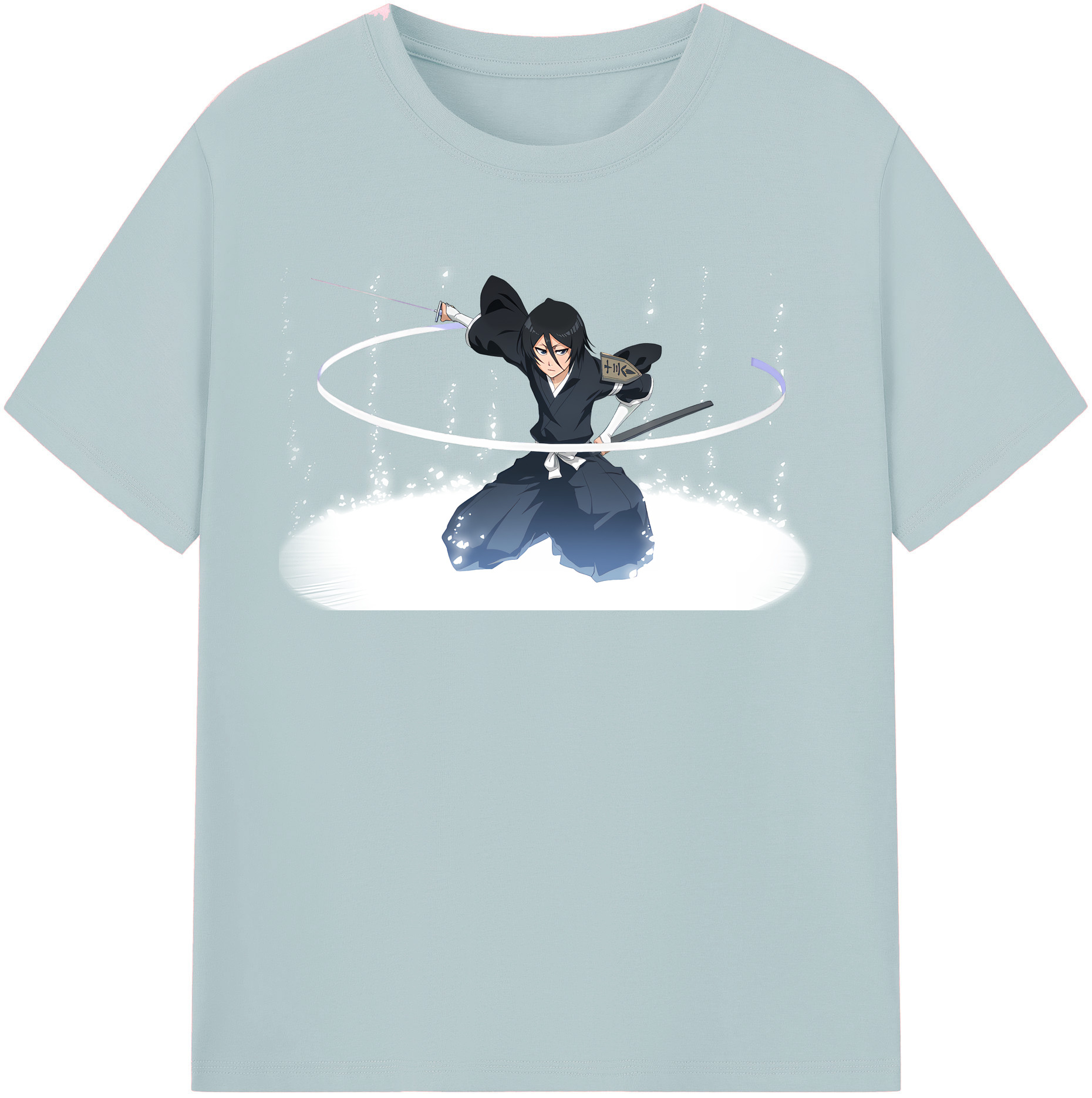 （画像用） ブリーチ 朽木ルキア BLEACH Kuchiki Rukia 綿100％半袖Tシャツ（フロントプリント）